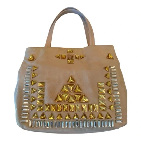 Givenchy Riccardo Tisci Era Crystal Studded Nylon Tote, Rare 4G Logo Bag w/ COA - Picture 2 of 16